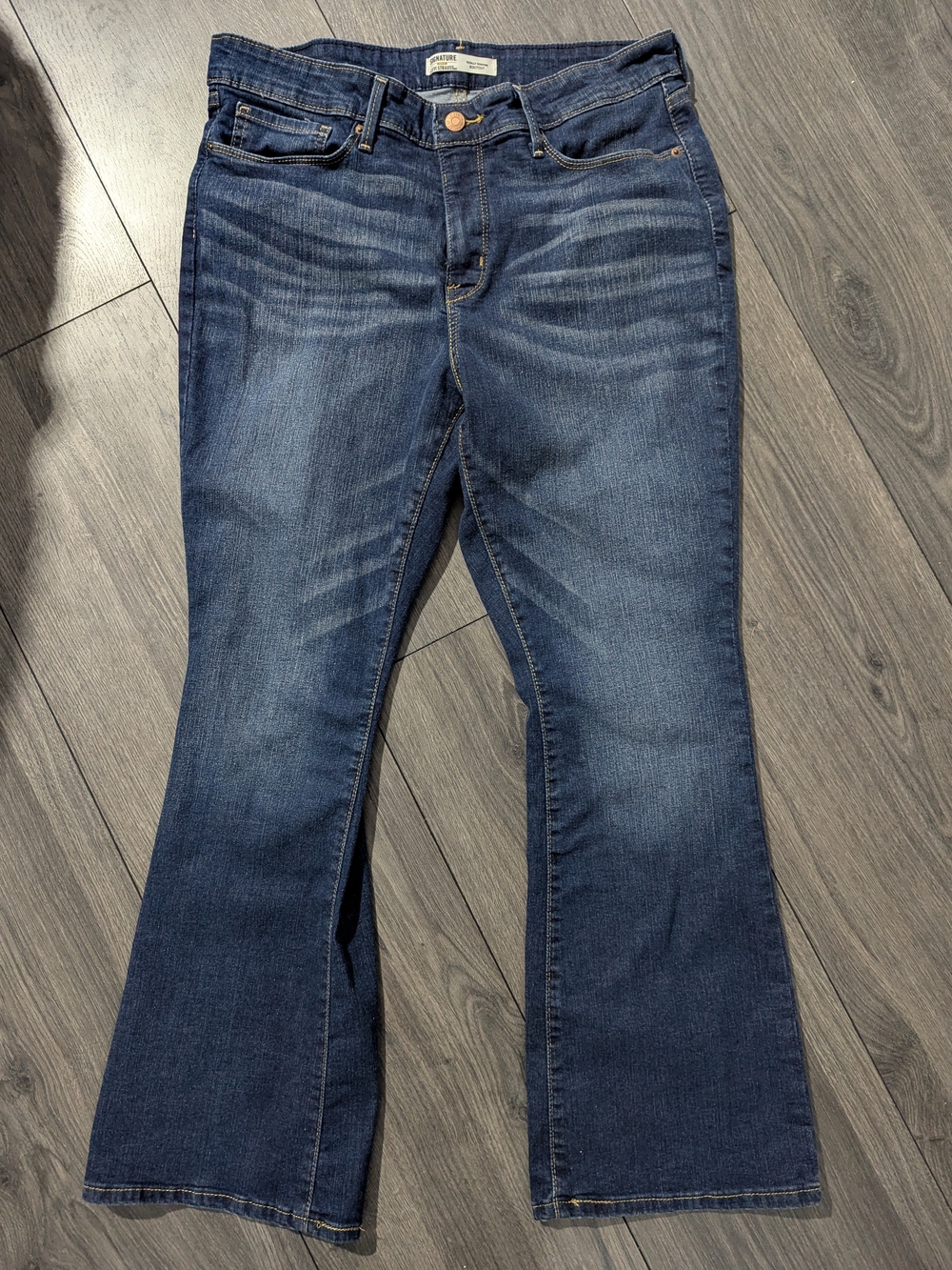 Classic Dark Blue Flare Jeans
